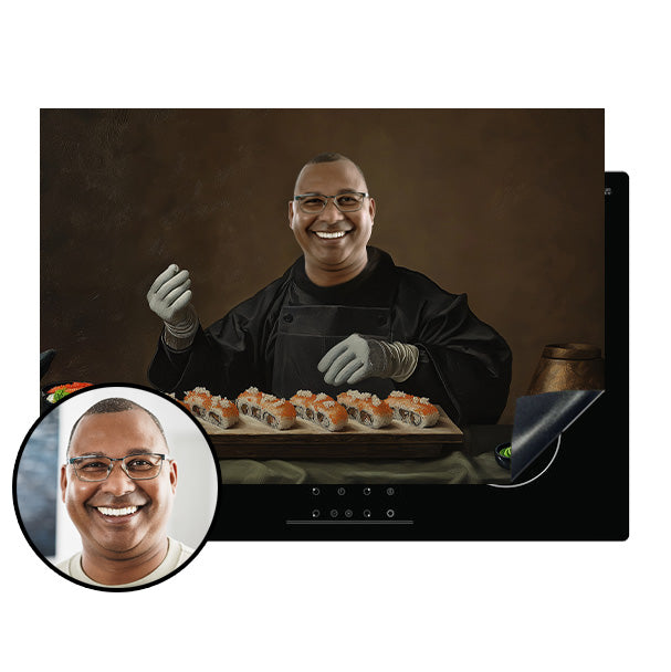 De Sushi Kok - Gepersonaliseerde Inductie Beschermer