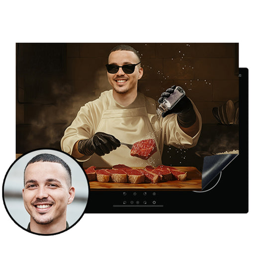 Salt Bae - Gepersonaliseerde Inductie Beschermer