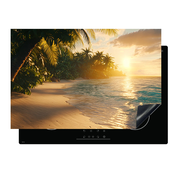 Tropisch Strand - Inductie Beschermer